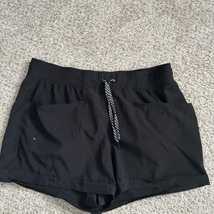 Size large black shorts